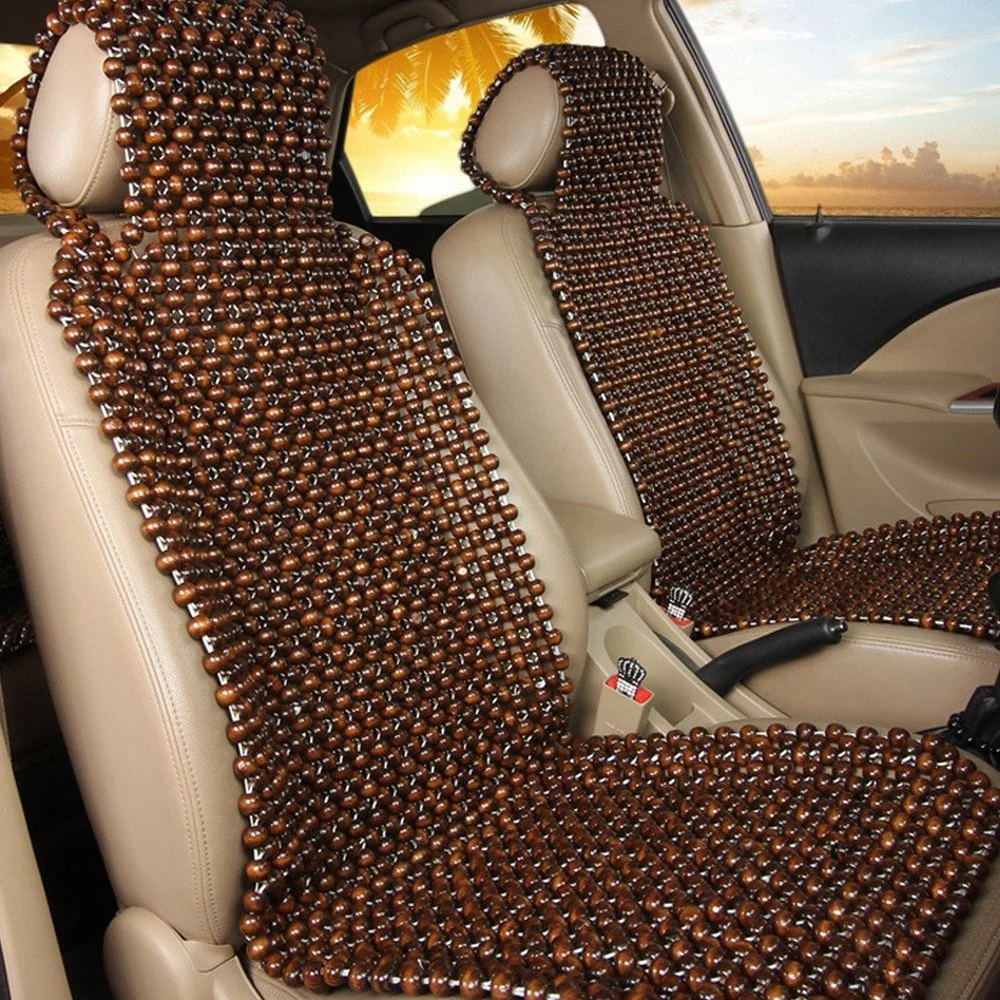 piezas de repuesto de camión barato Masaje transpirable frío impermeable coche de color Funda de cojín de asiento de madera