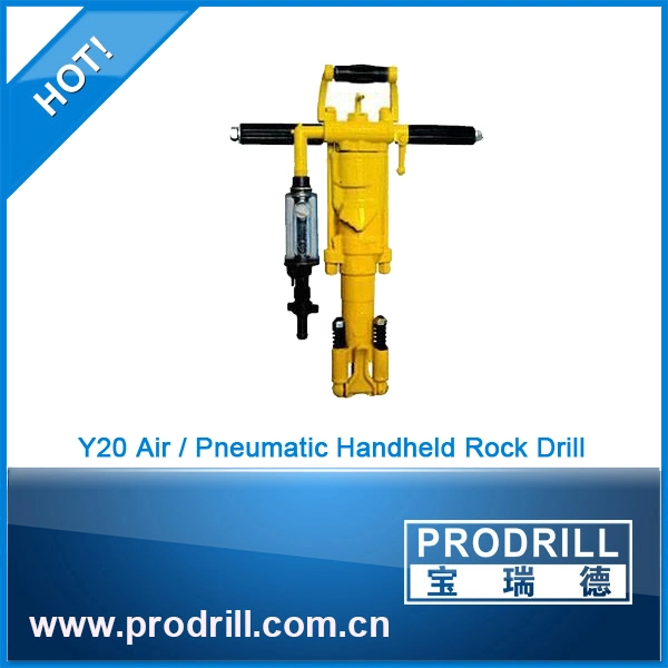 Y20 Hand-Held Pneumatic Rock Drill Machine for Quarry and Mining
