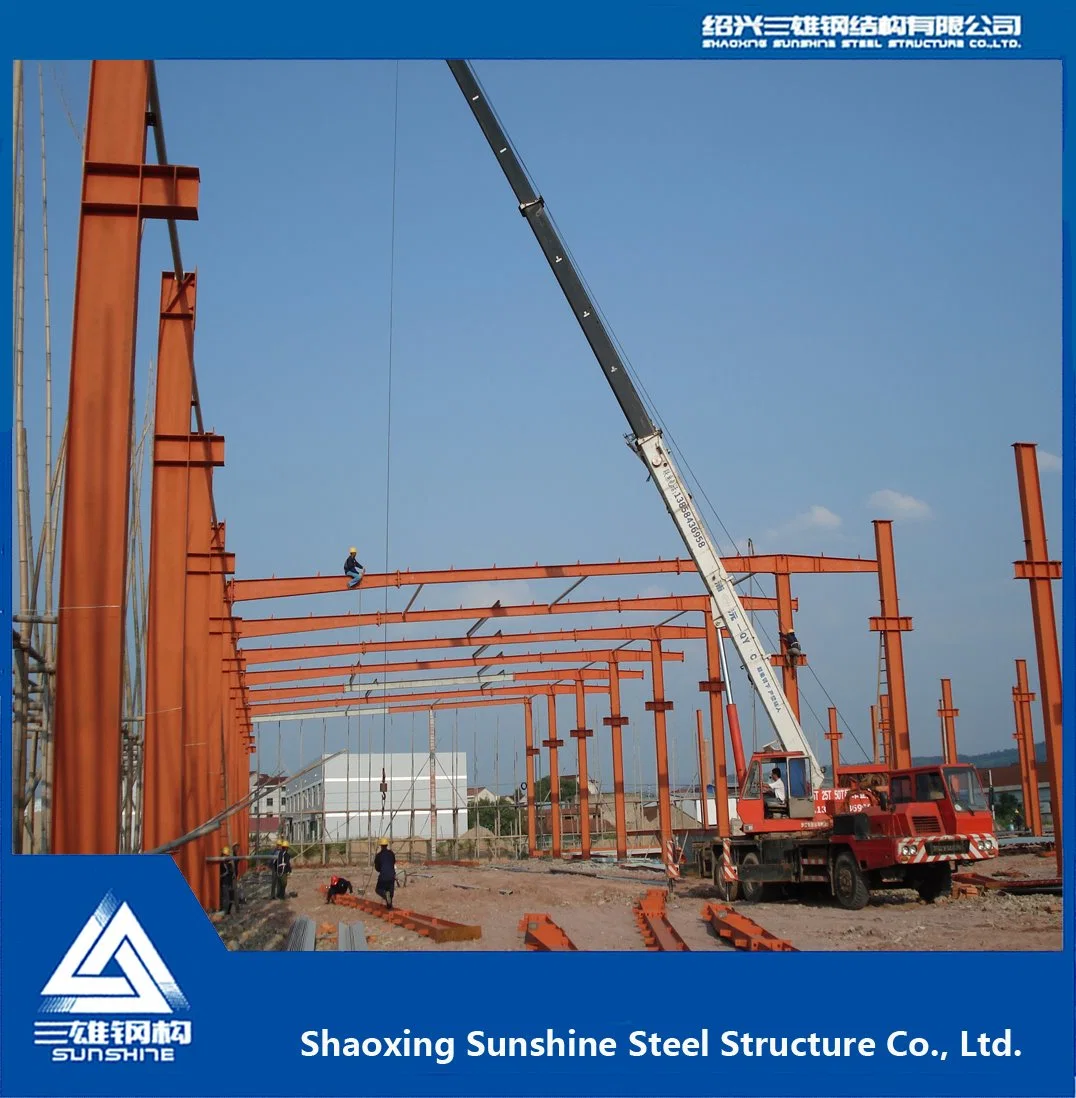 Single Story Warehouse Steel Structure with Building Material for Warehouse