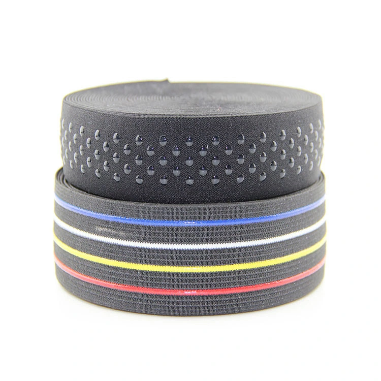 Nylon Elasitc Strap Band with Silicone Pattern Backed 1