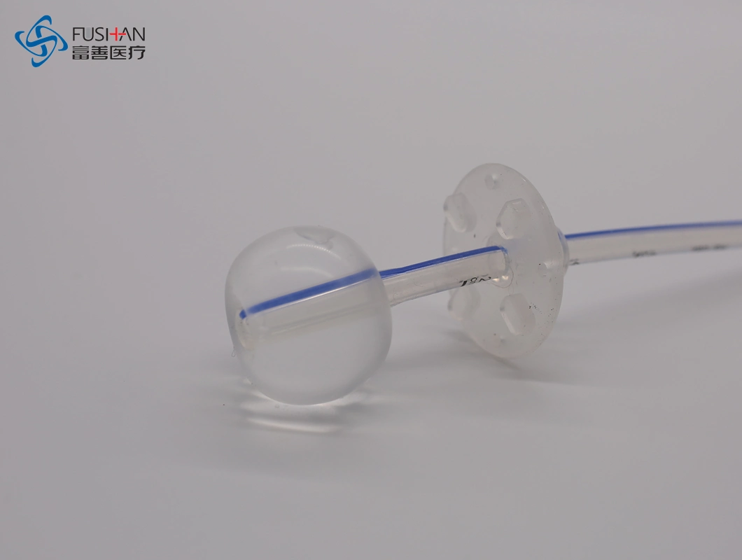 L'hôpital Fushan Consommables médicaux de la Silicone tube de gastrostomie pour Peg ce tube d'alimentation ISO13485 de la Chine fabricant (12/14/16/18/20/22/24FR)