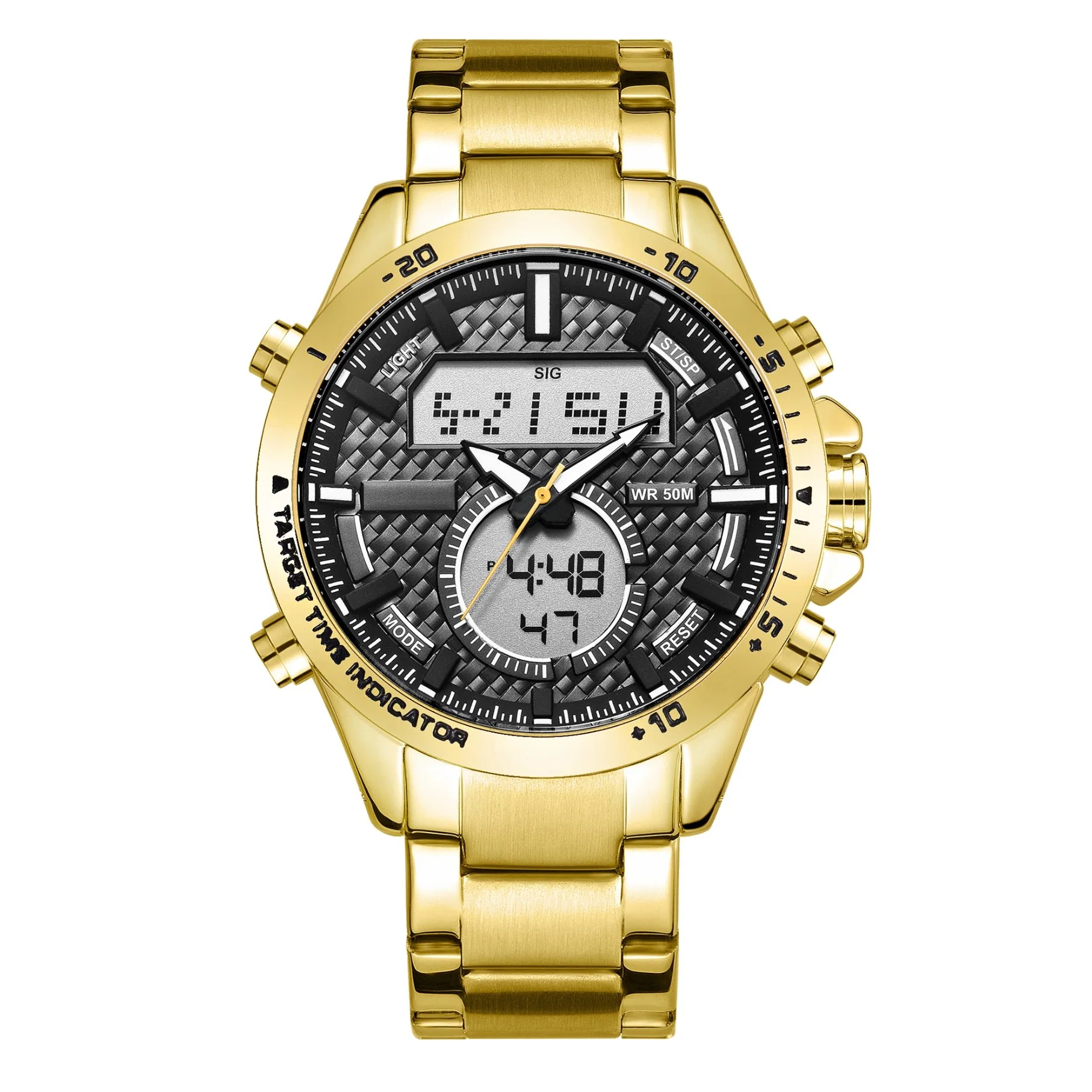 Analog-Digital Uhr für Handgelenkuhr mit Fashion Watch in China Uhr in Edelstahl Uhr