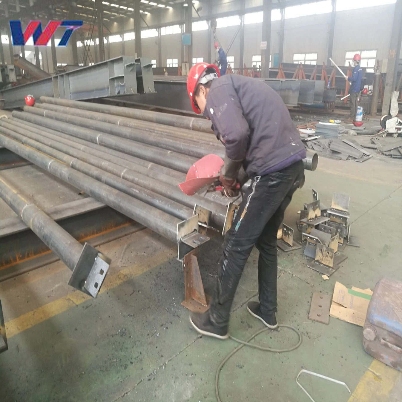 Large Span Luxury Construction Light Steel Structure Welded Part for Workshop Warehouse