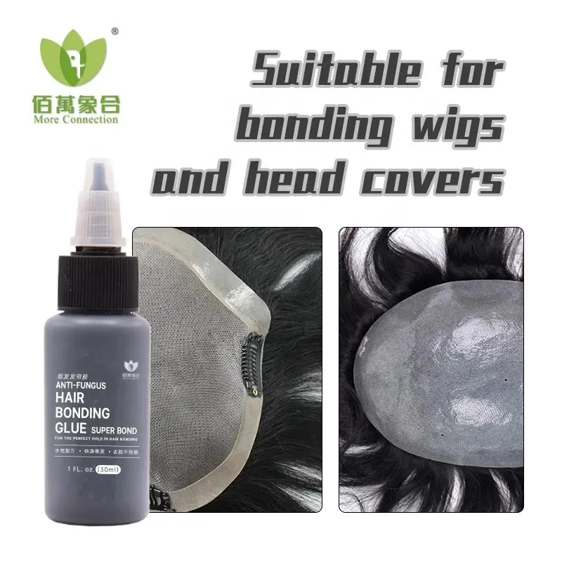 OEM 1oz 2oz 3oz adhesivo Negro pelo pegado pegamento de encaje Super Bond para la herramienta de extensión de pelo rápido