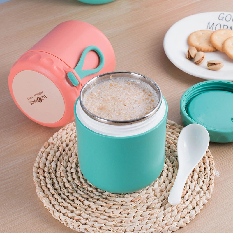 380ml Breakfast Plastic Soup Cup Portable Cup Sealed Milk Oatmeal Cup Promotion Gifts