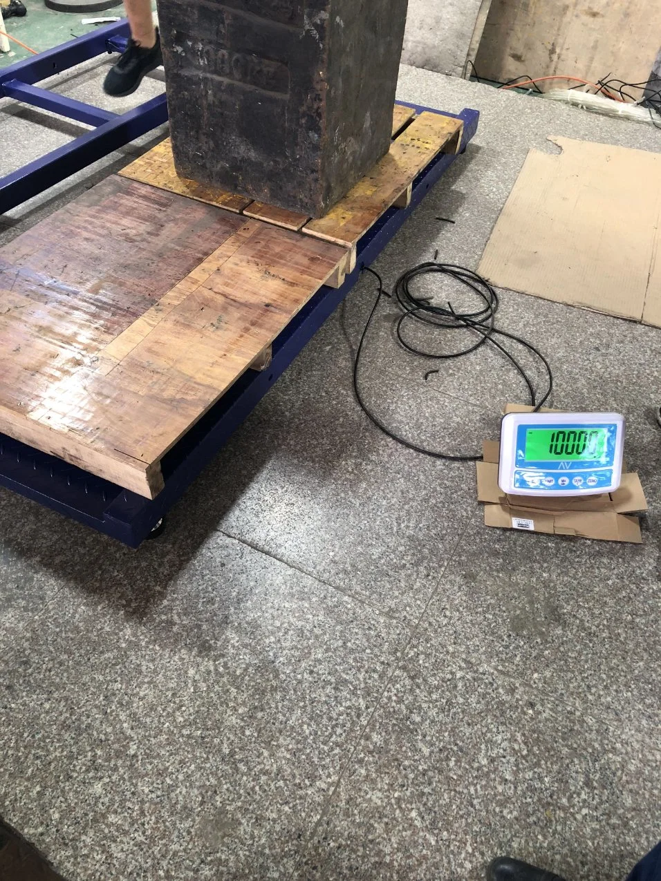 MID-Steel Floor Scale to Weighing Animal Size Capacity 1.5t Division 1kg Size 2m*0.66m