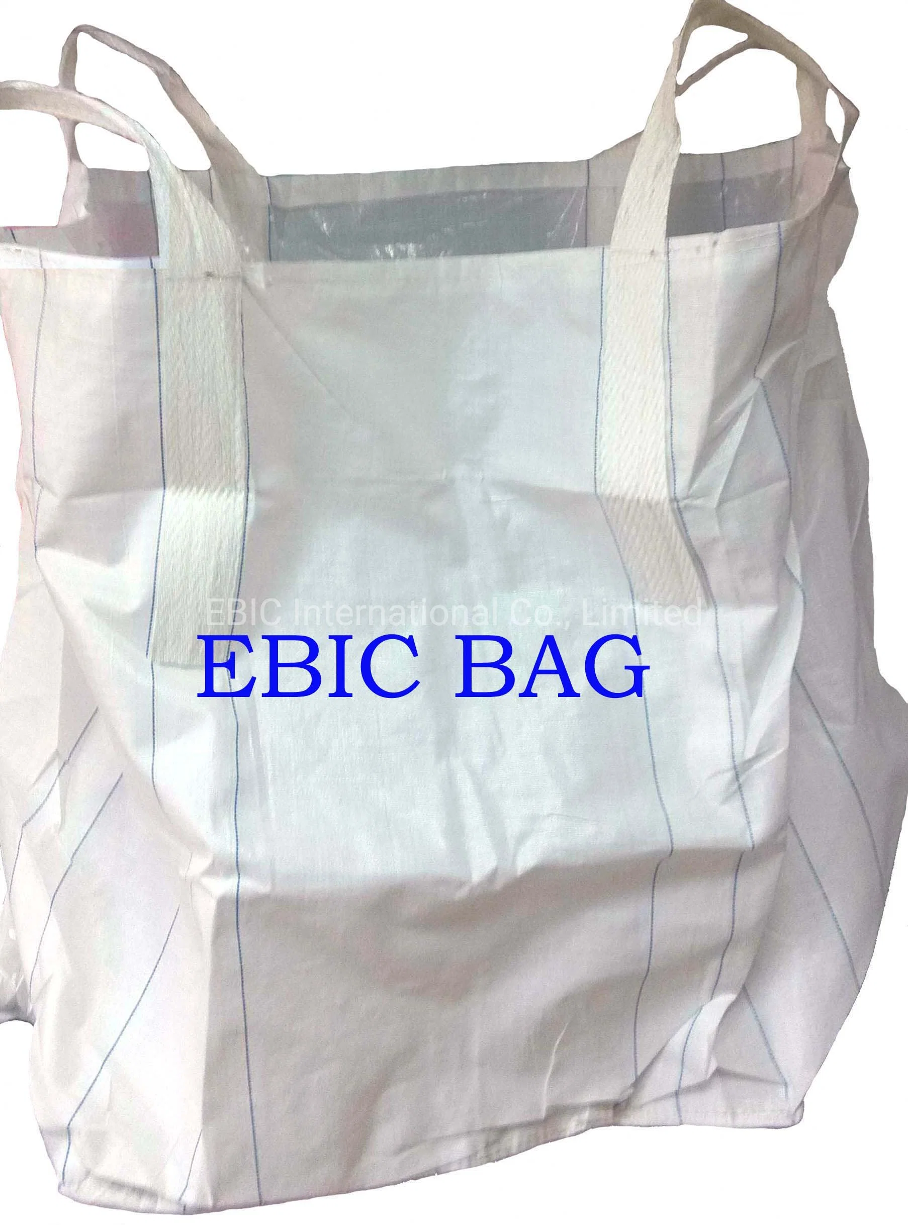 Top Open Fully & Flat Closed Bottom PP Woven Super Sack FIBC Jumbo Bulk Big Bag for Loading Building Material Sand Cement