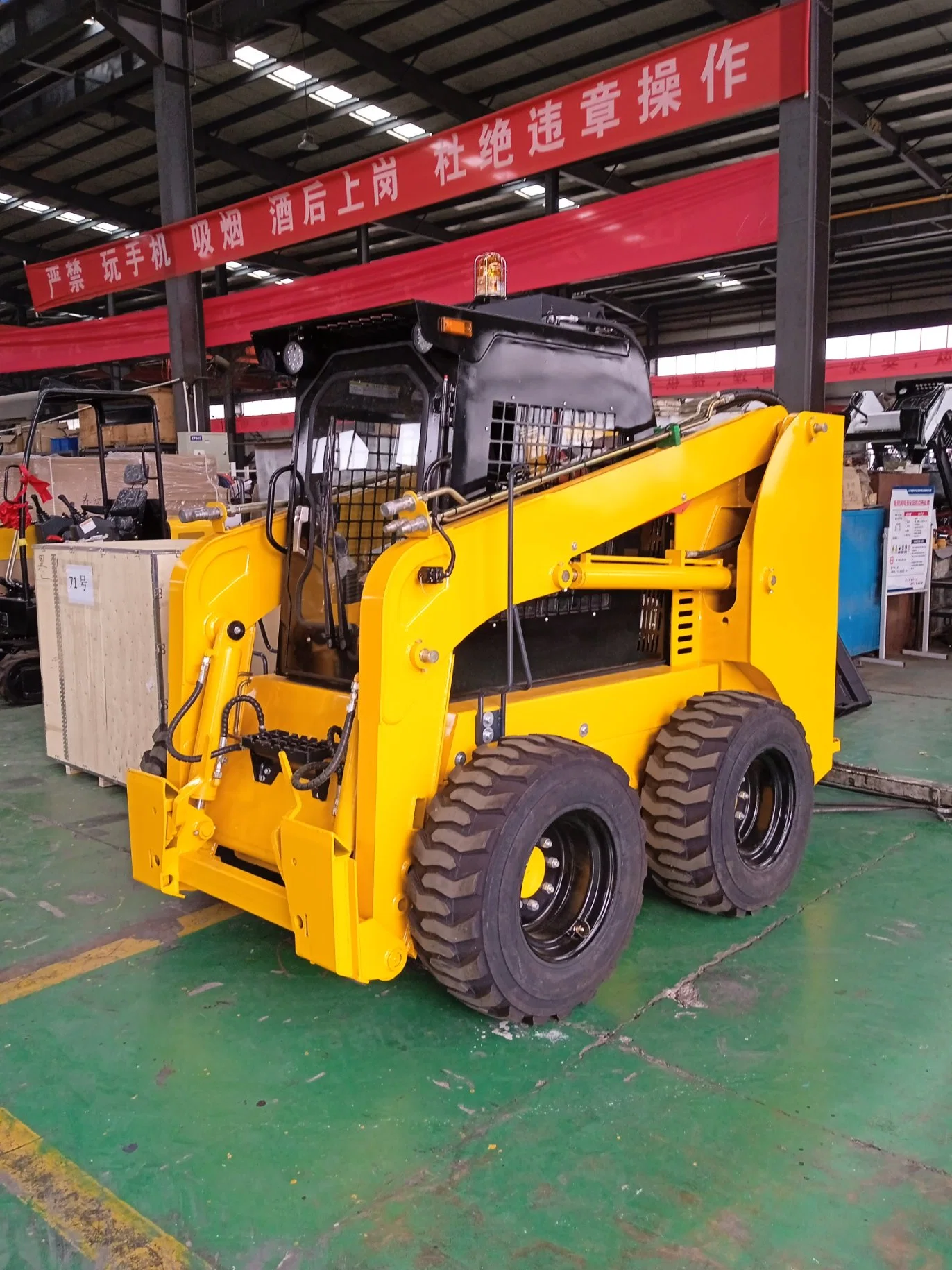 China Skid Steer Wheel Loader Jc65 75HP Skid Steer Loader Official Manufacturer Taian Luyue with Lower Price for Sale