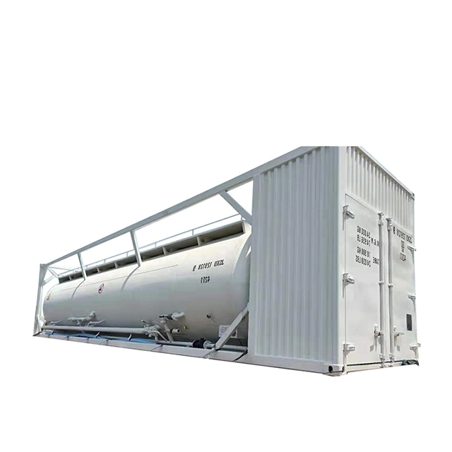 Lishixin ISO Standard 20FT Bulk Cement Powder Tank Container for Sale