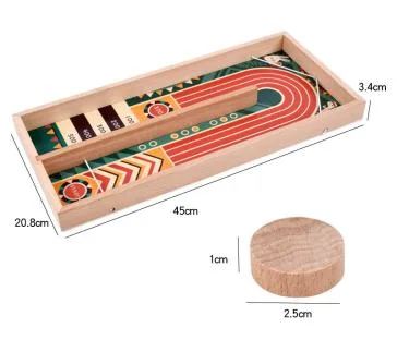 Nuevo Creative Mesa de Hockey de madera de juguete rápido Sling Puck Juego