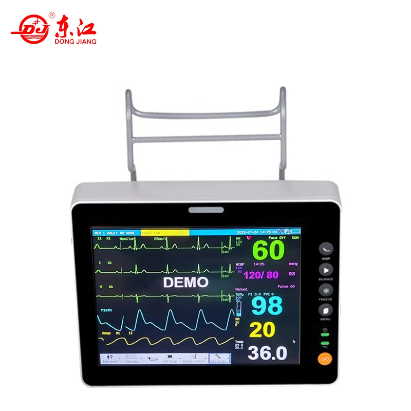 Monitor de paciente multiparamétrico portátil de precio económico para equipos hospitalarios