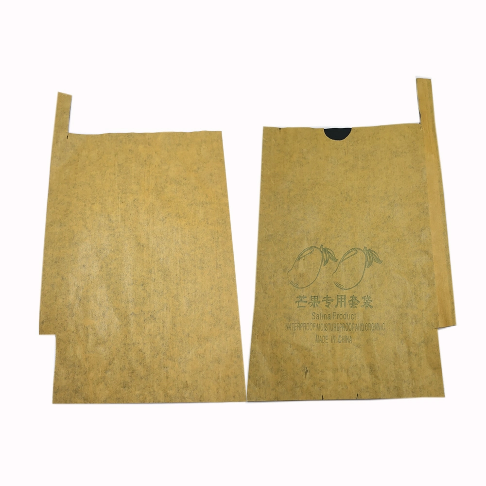 Enduits de cire double couche unique de plus en plus de fruits de la protection Sac en papier d'enrubannage goyave Apple de raisin Peach Sac de protection de la mangue