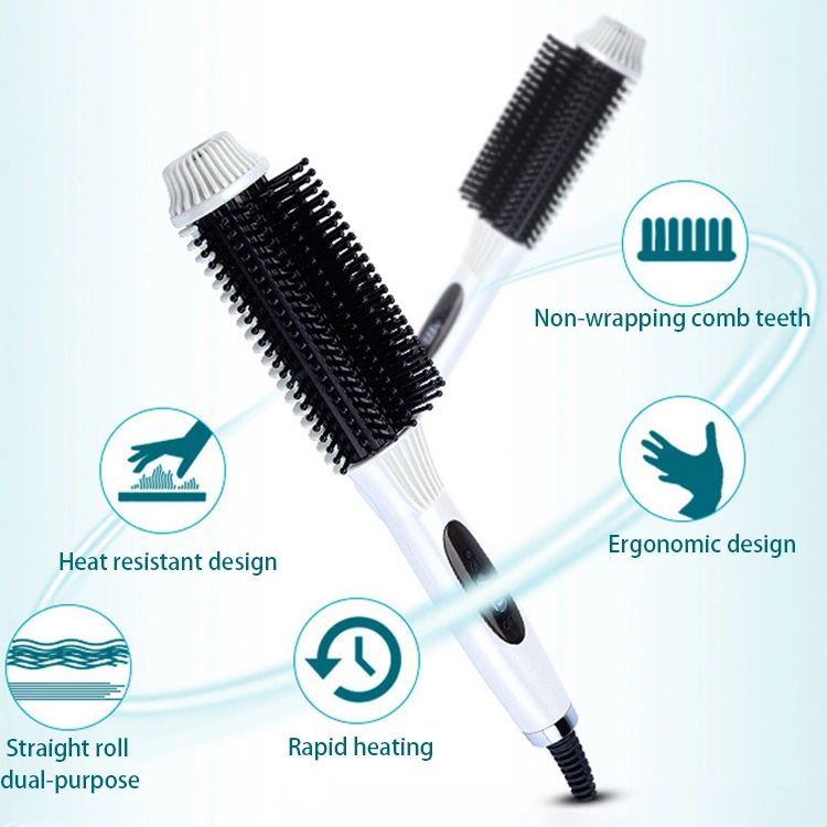 Hot Ionic Hair Straightener Brush One Step Hair Dryer Anti-Static Hair Brush Styling Tools Dropshipping