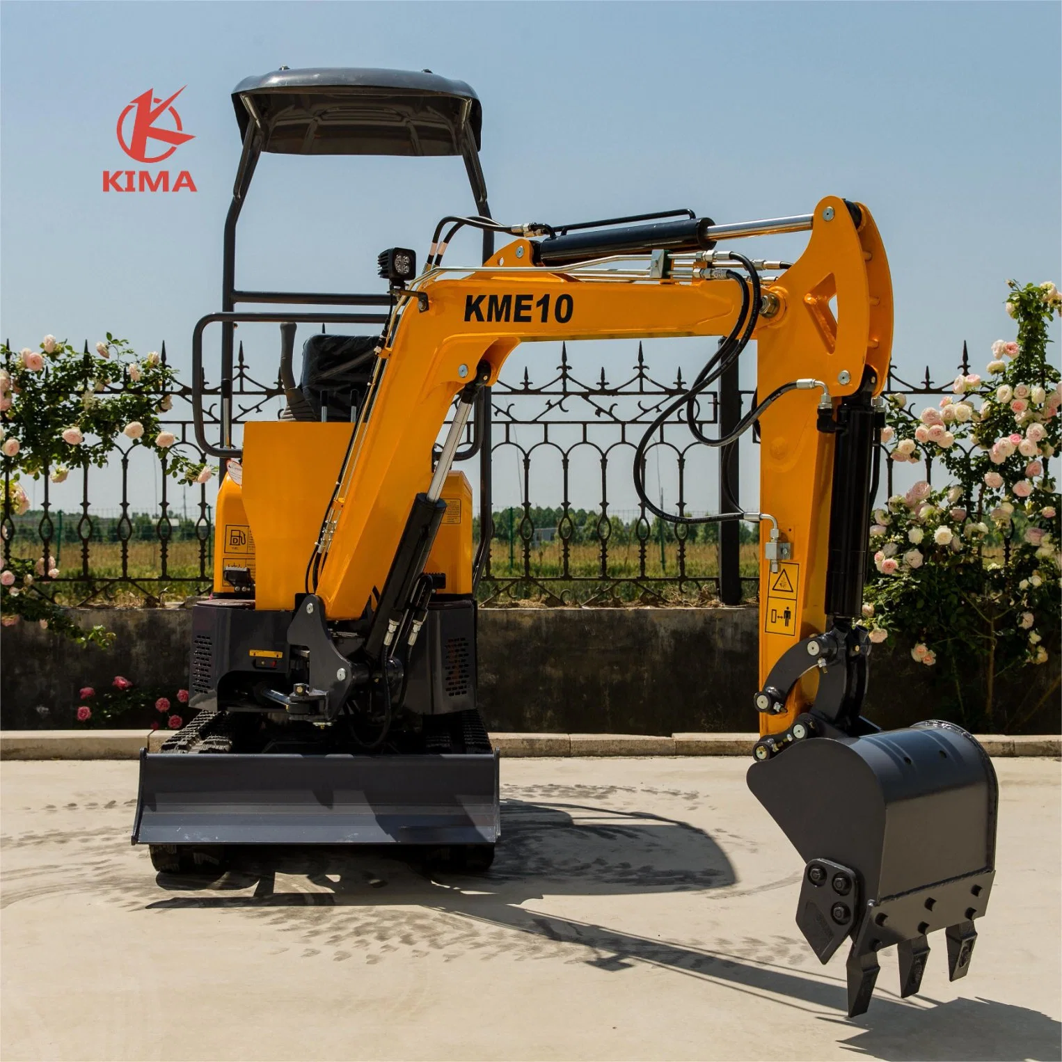 1,0 Ton chinesische Raupengraben Ausrüstung Mini Bagger mit CE