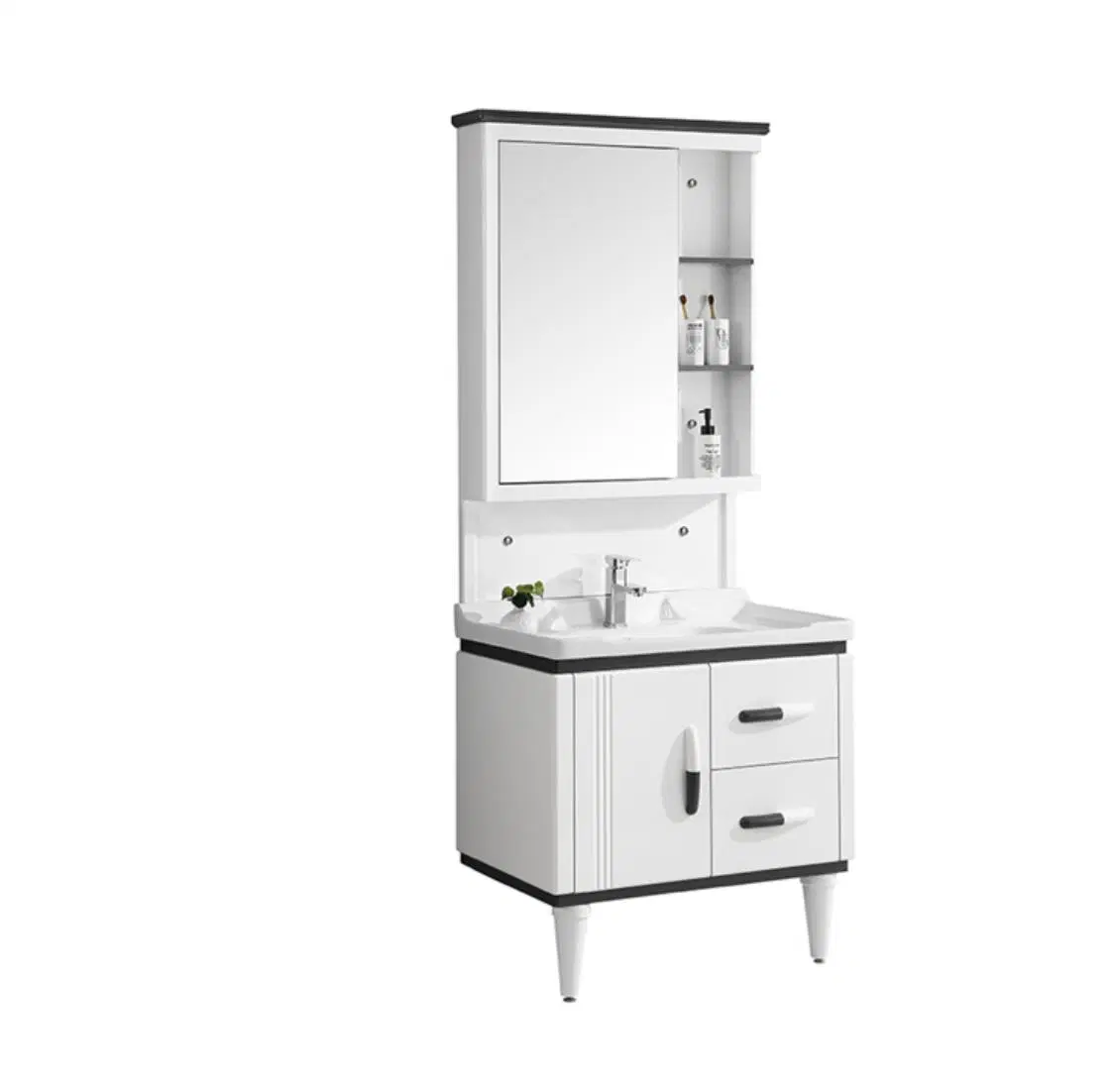 American Style Wholesale/Supplier Solid Wood Bathroom Furniture with Mirror Cabinet Modern Bathroom Cabinet