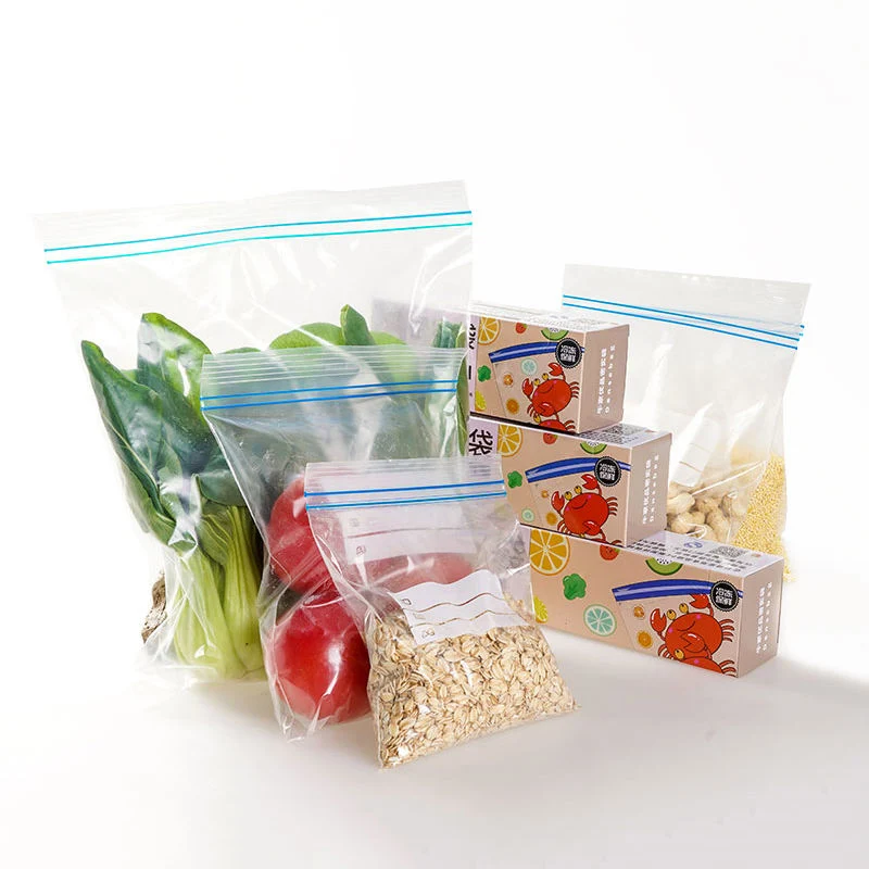 Reusable Fresh Zipper Bag Freezing Heating Food Wrap Storage Bag Ziplock Mylar Plastic Bags Kitchen Accessories