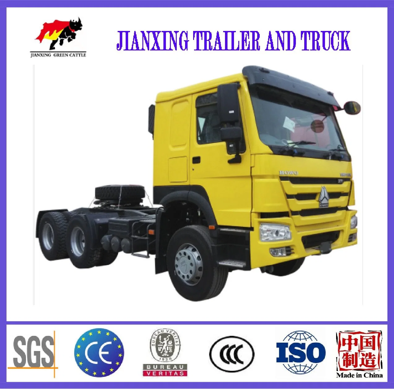 China Engine Maintenance HOWO 6*4 Tractor Head Truck