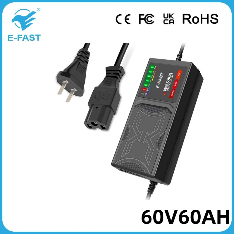 60V60ah Lead-Acid Start Stop Rechargeable Pulse Battery Charger for E-Bicycle Scooters