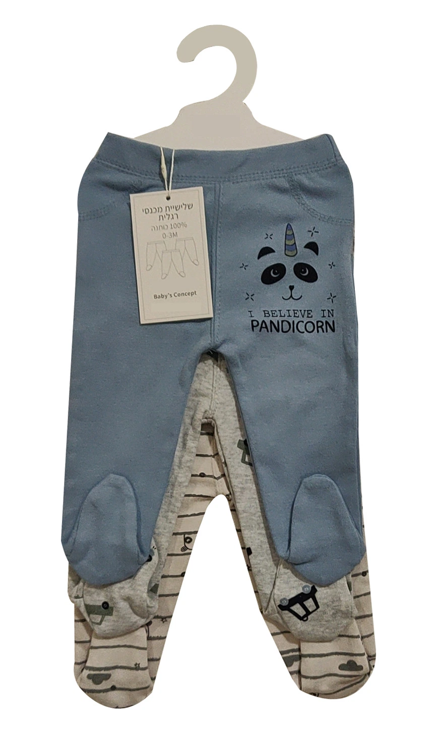 100% algodón ropa de bebé recién nacido bebé Juego PC-3Legging pantalón para bebés