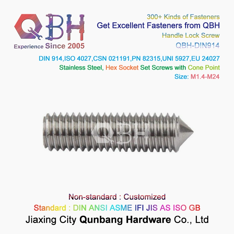 Qbh قطع مخصصة مصقولة/زنك صلب Zp/Bzp/Plain/Black/HDG/Dacromet/Geomet/nickle قطع خشبية مصقولة ملحقات الإدخال الاحتياطي الملولبة