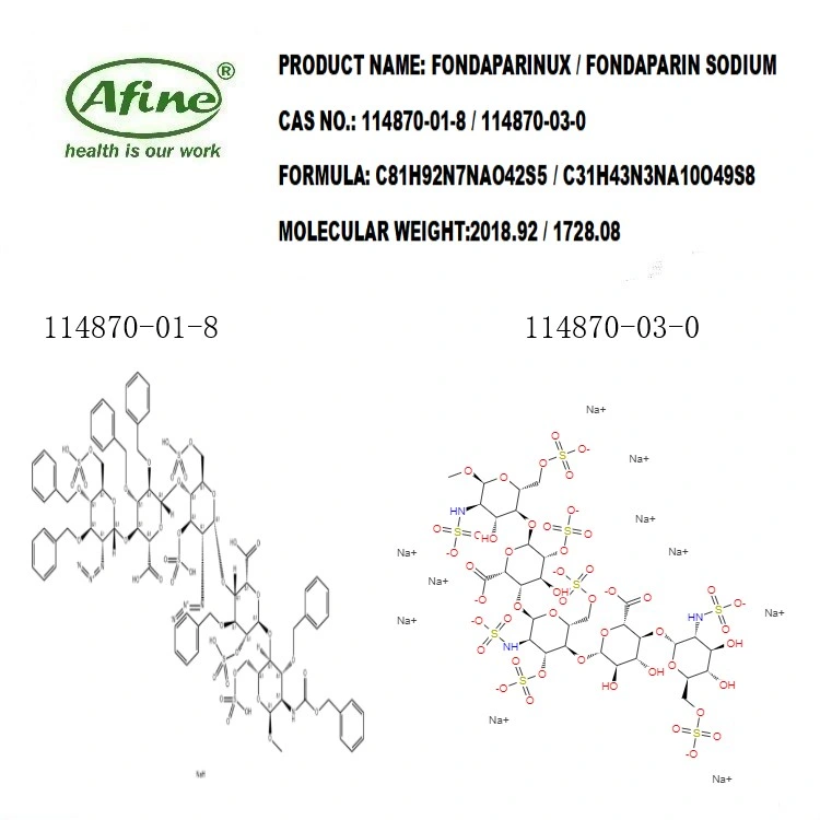 Fondaparinux / Fondaparin Sodium / Fondaparinux Sodium / Xantidar / Sr 90107A / Org 31540 / IC 851589 / Arixtra CAS 114870-01-8 / 114870-03-0