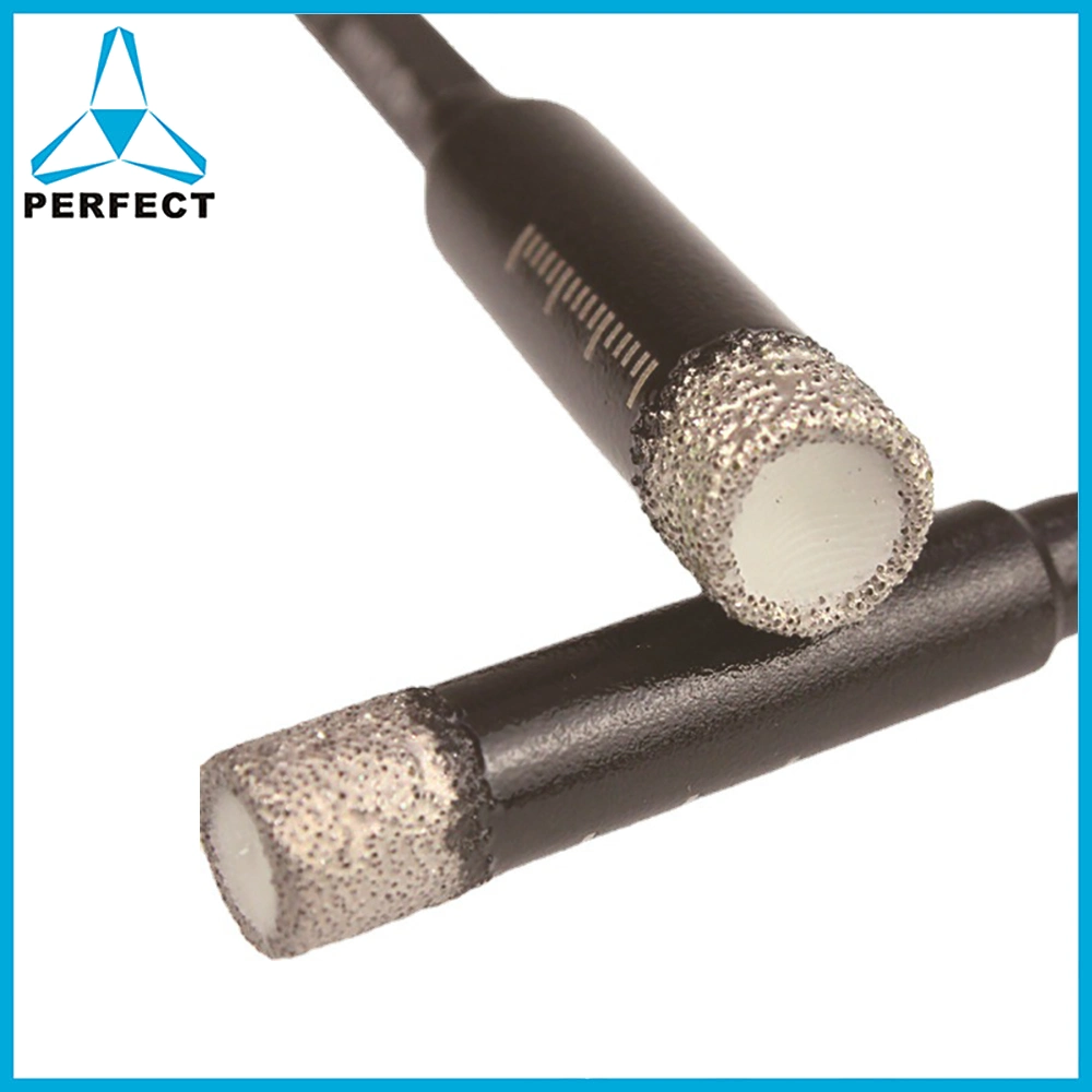 3/16" Vacuum Brazed Diamond Hole Saw Cutters Core Drill Bits for Hard Tile Granite Marble Dry Drilling with 1/4" Double "R&rdquor; Hex Shank