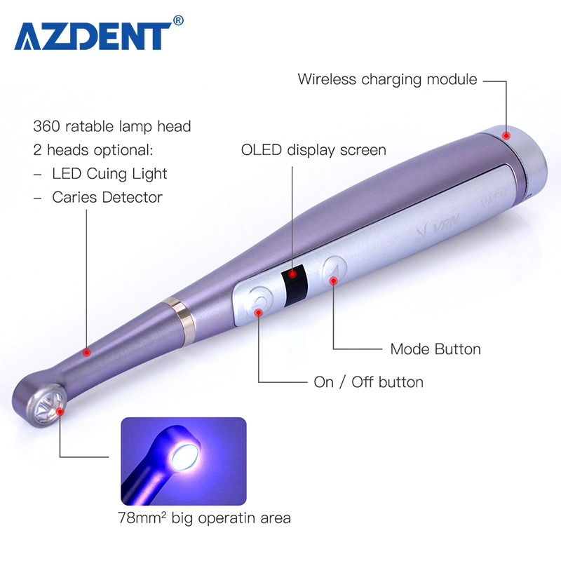 CE Approved Azdent Wireless Dental Light Cure/ Dental LED Curing Light