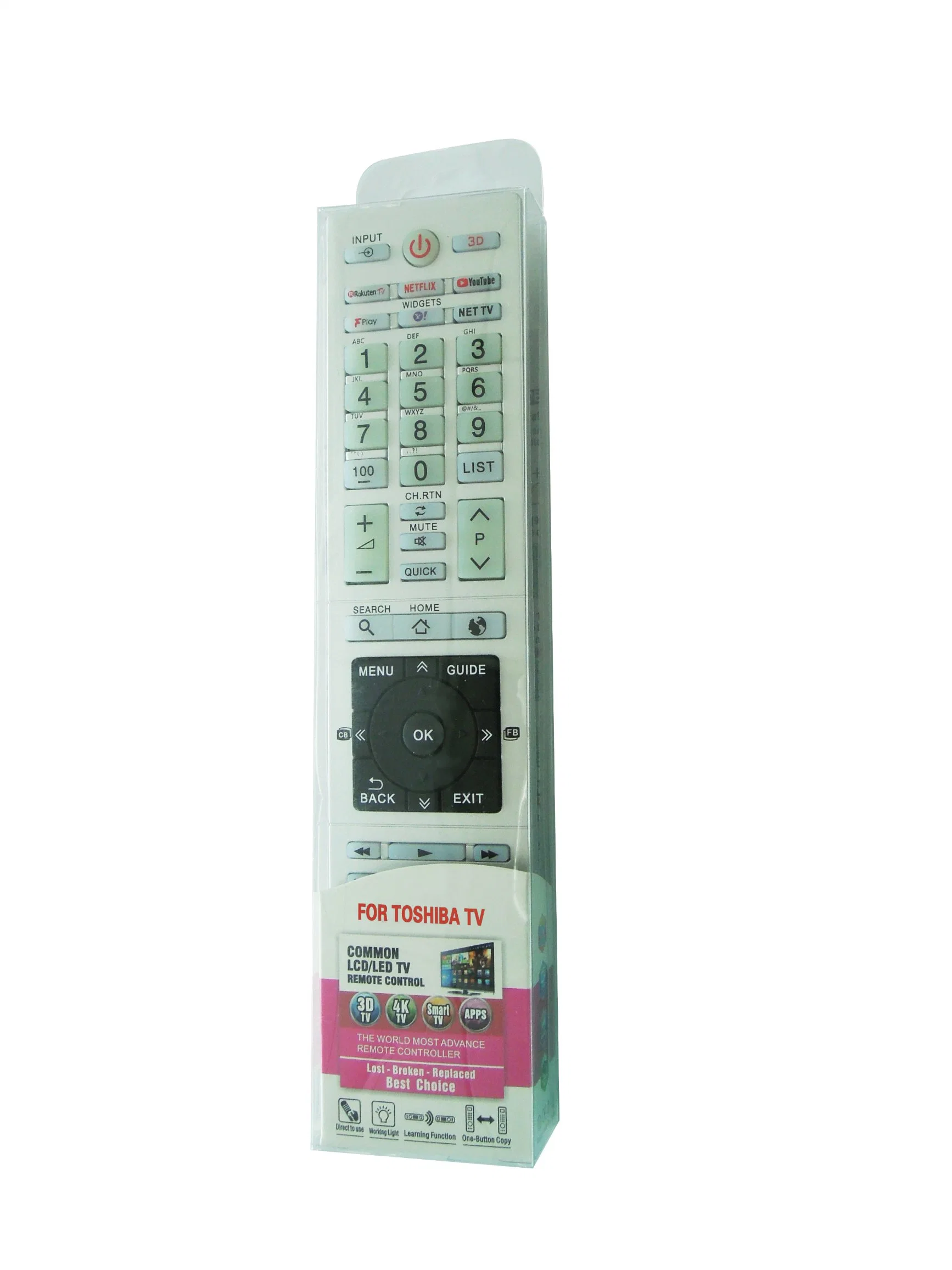 New Branded Universal Learning + Copy TV Remote Control for Panasonic Samsung LG Sony Toshiba Phillips