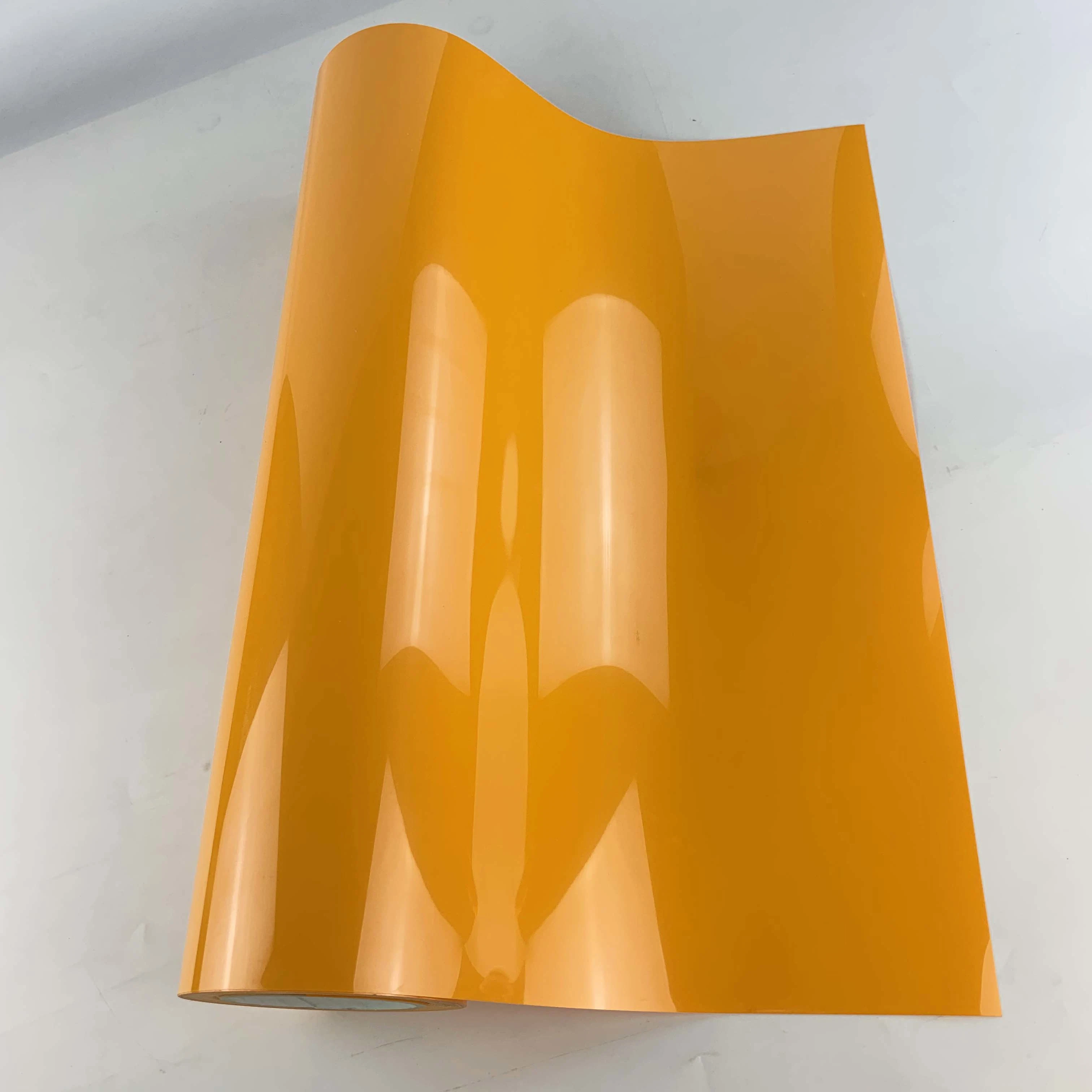 0.5*25m Heat Transfer Vinyl/Film/Flex PVC for Printing T-Shirt Cdp-10 Gold Yellow