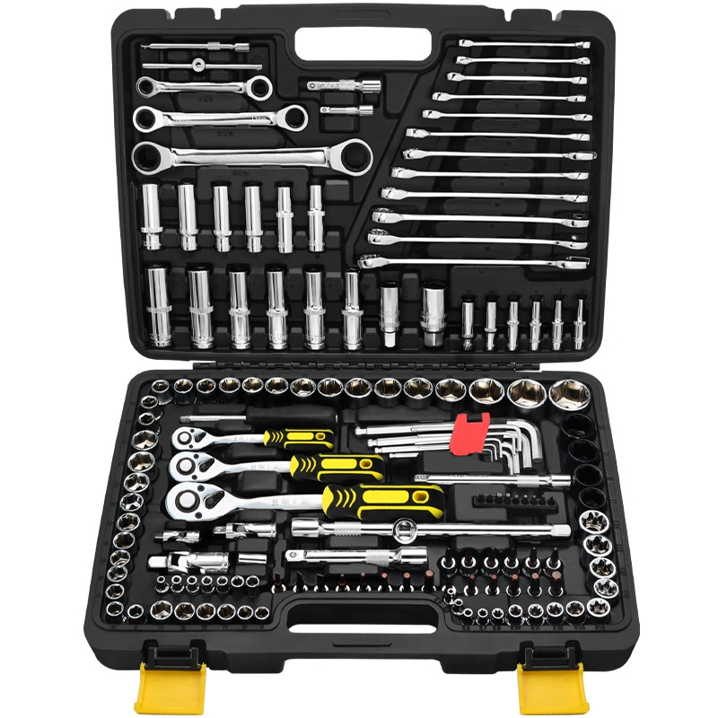 Jeux d'outils pour clés à douille de boîtier combo professionnel 216PCS