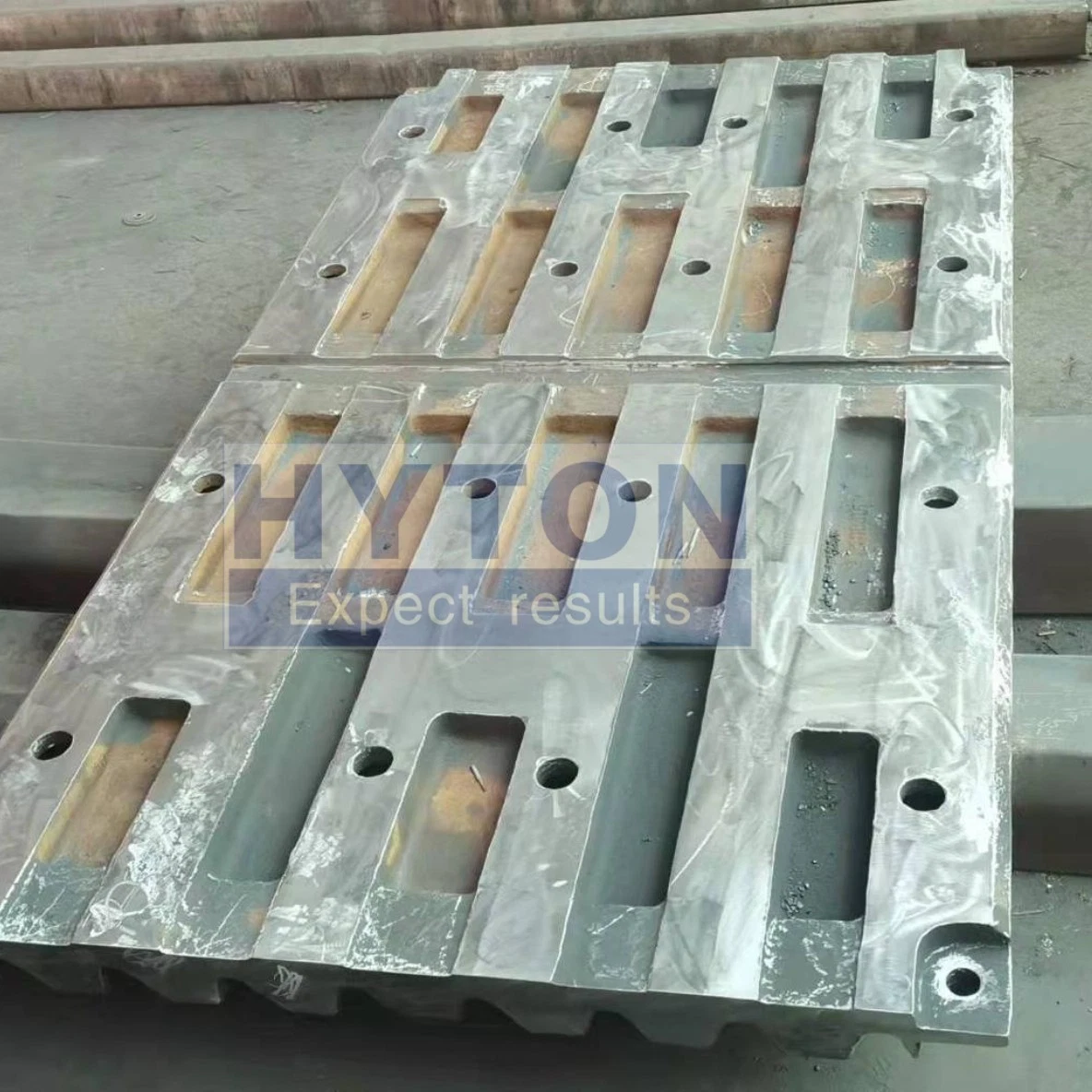 High Manganese Steel Mn18cr2 Jaw Plate Suit Telsmith Jci Kpi Jaw Crusher Wear Parts