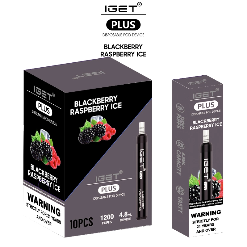 Iget Plus 1200 bouffées Vape Iget Vape jetable de 13 saveurs Iget prix d'usine