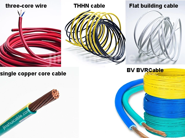 Cabo isolado PVC 300 / 500V 450 / 750V núcleo de cobre fio elétrico flexível Fio elétrico