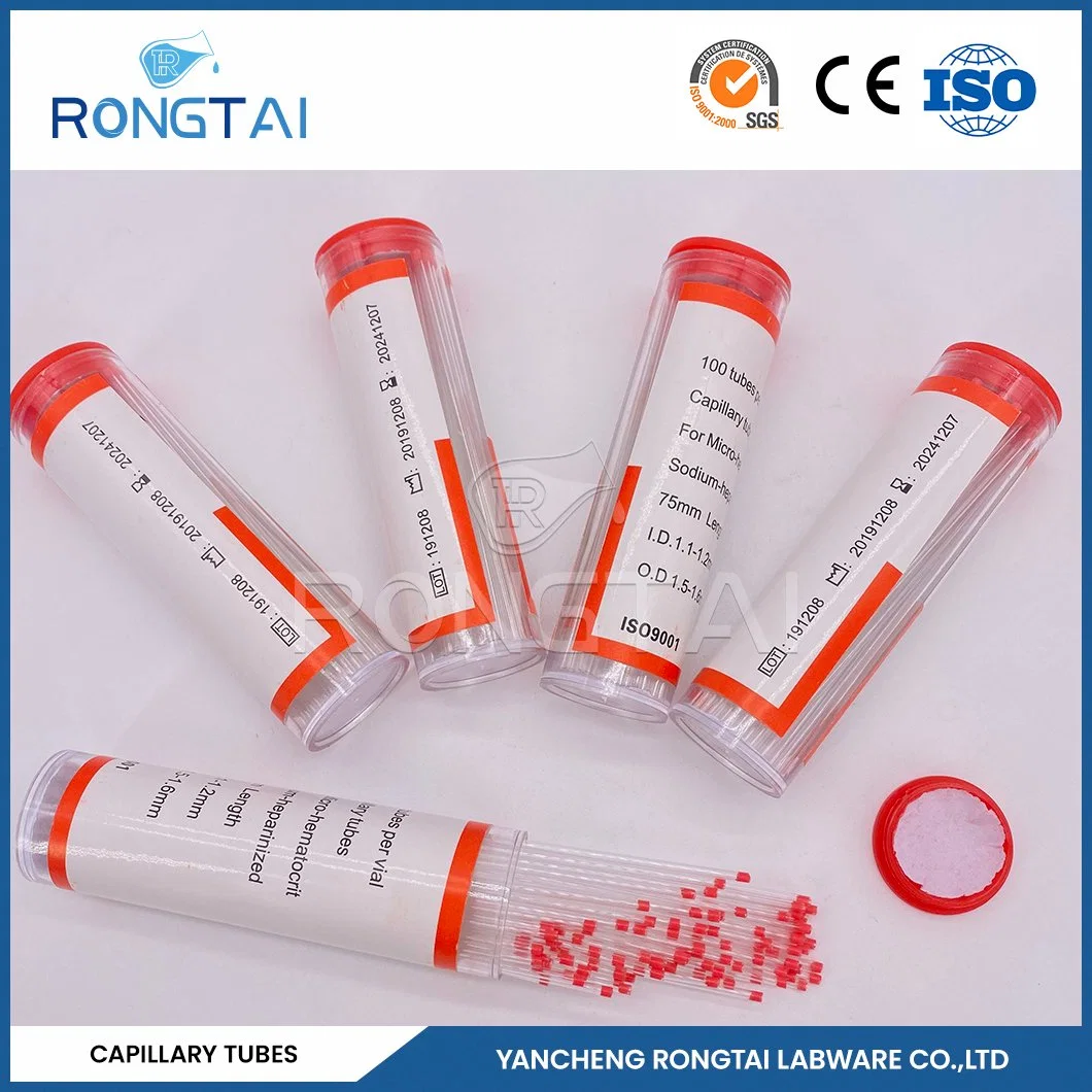 Rongtai Borosilicate Capillary Tube Manufacturing Quartz Glass Transparent Capillary China Nonheparinized Capillary Tubes