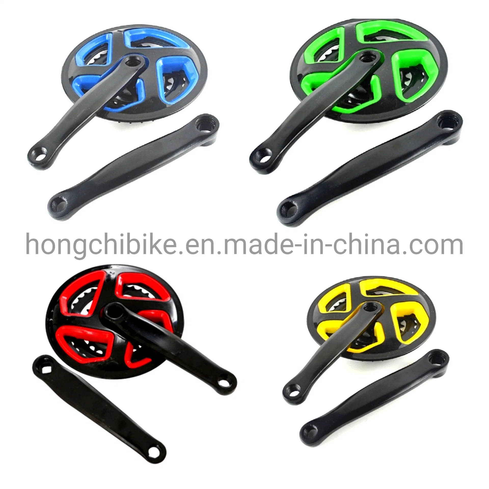 Bicycle Crankset Chainwheel&Crank with Plastic Colorful Chainguard 24/34/42t