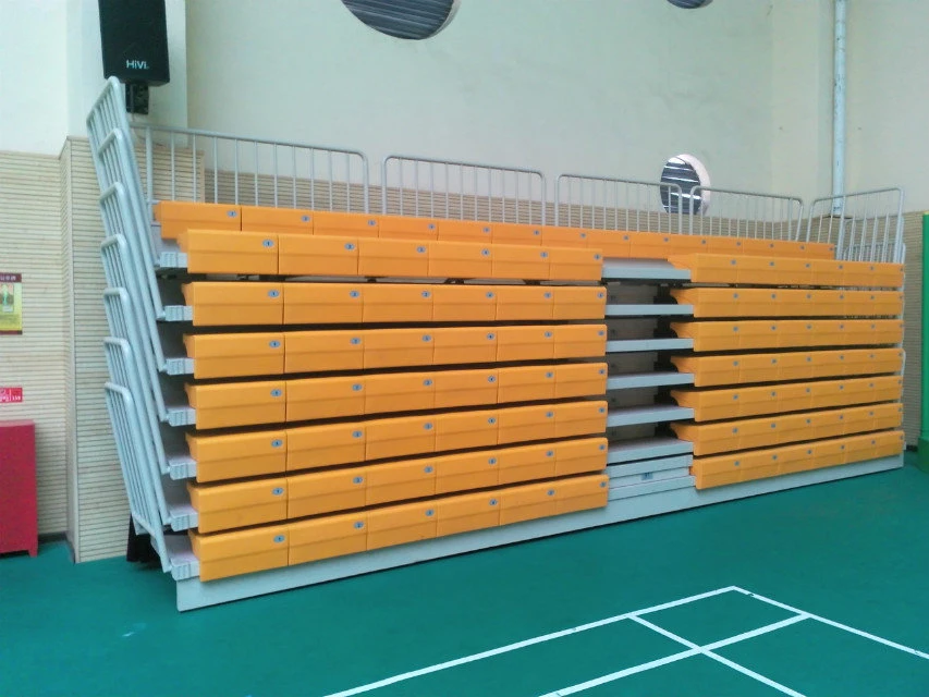 مقعد تلسكوبي قابل للسحب مقعد Bleacher Sport داخلي المقعد البلاستيكي النظام الأوتوماتيكي JY-706