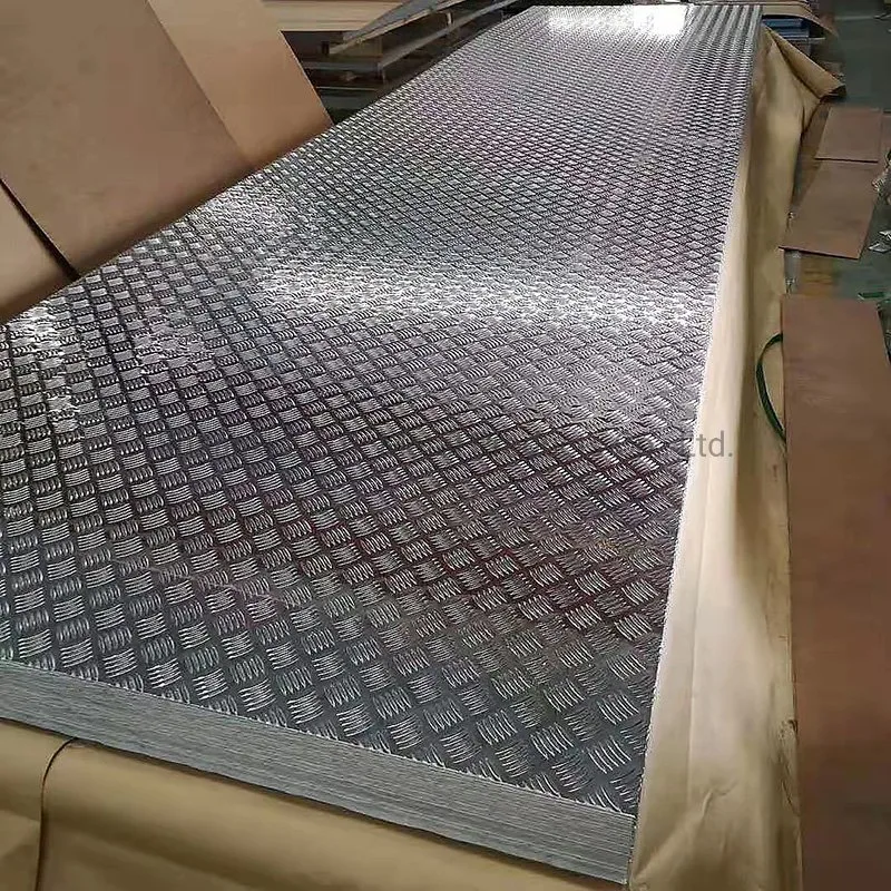 China Supplier Wholesale/Supplier 4FT X 8FT Sheets 1100 3003 5052 5754 PVC Coated Diamond Aluminum Checkered Sheets Aluminium Checked Pattern Plates