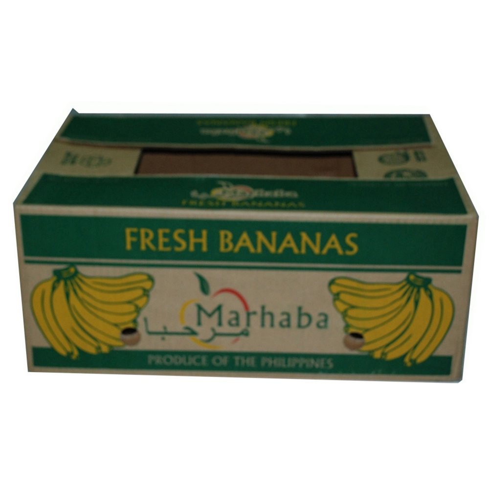 Custom Design Printed Fruit Packaging Vegetable Carton Corrugated Banana Box with Lid