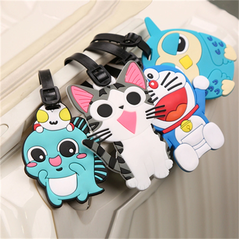 Luggage Tag Hanging Tag Pull Bar Case Cute Cartoon Silicone Creative Label Listing