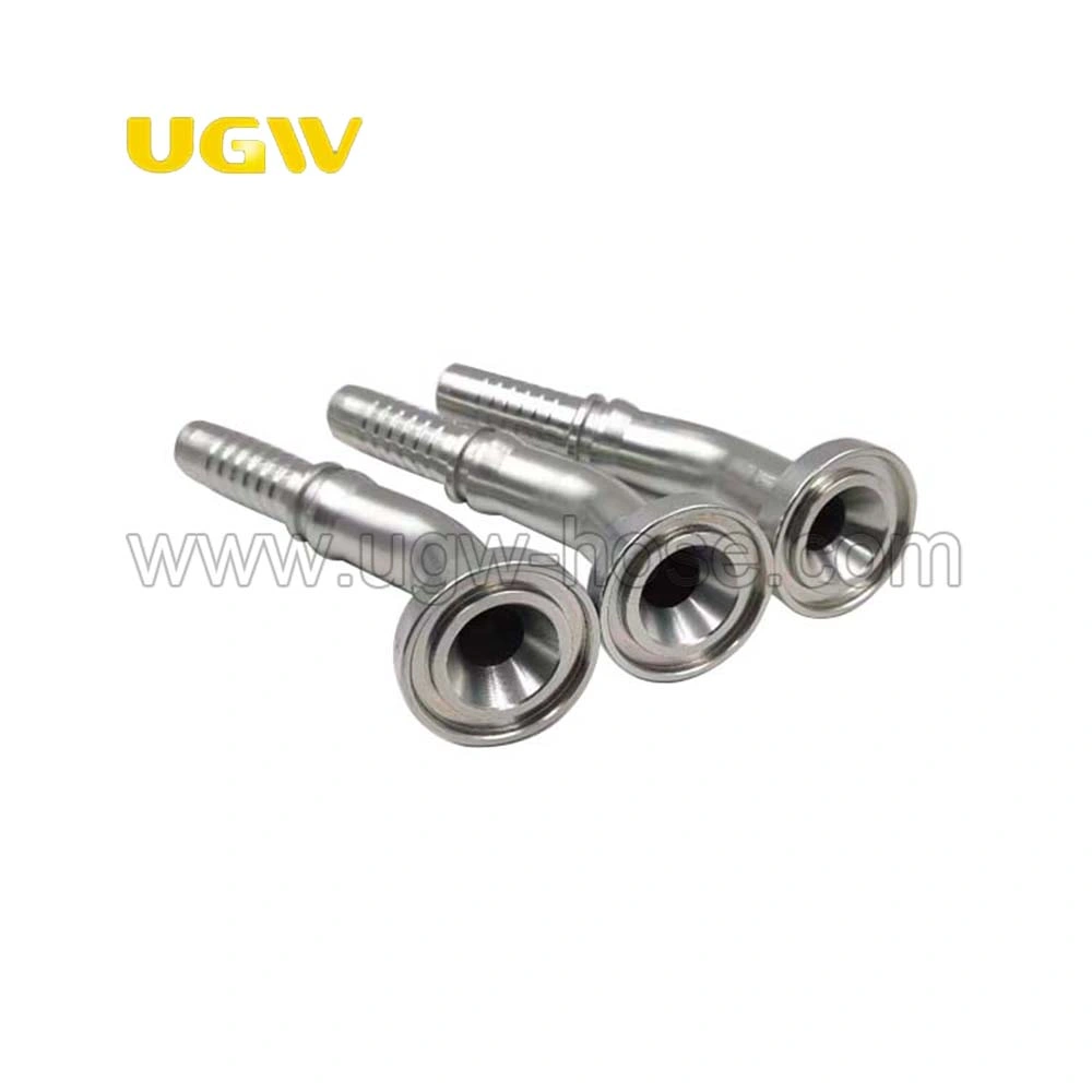 Quality Zinc Plating 2 Piece Fittings Eaton Crimped Hose End Connector