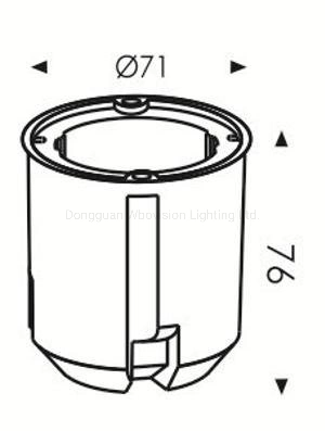 2W Runde versenkte CREE LED Wandleuchte IP65 montierte Hülle