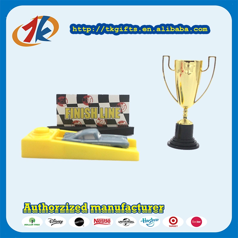 Hot Selling Car Racing Game with Plastic Trophy Toy for Kid