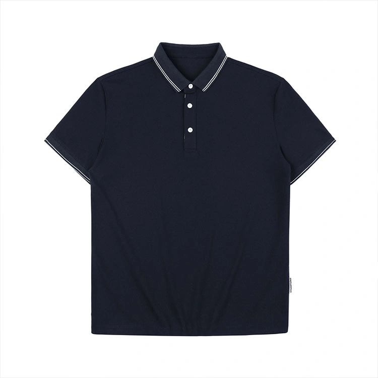 Factory Direct Uniform Cotton Short Sleeve Custom Logo Embroidery Men's T-Shirts Polo Shirts