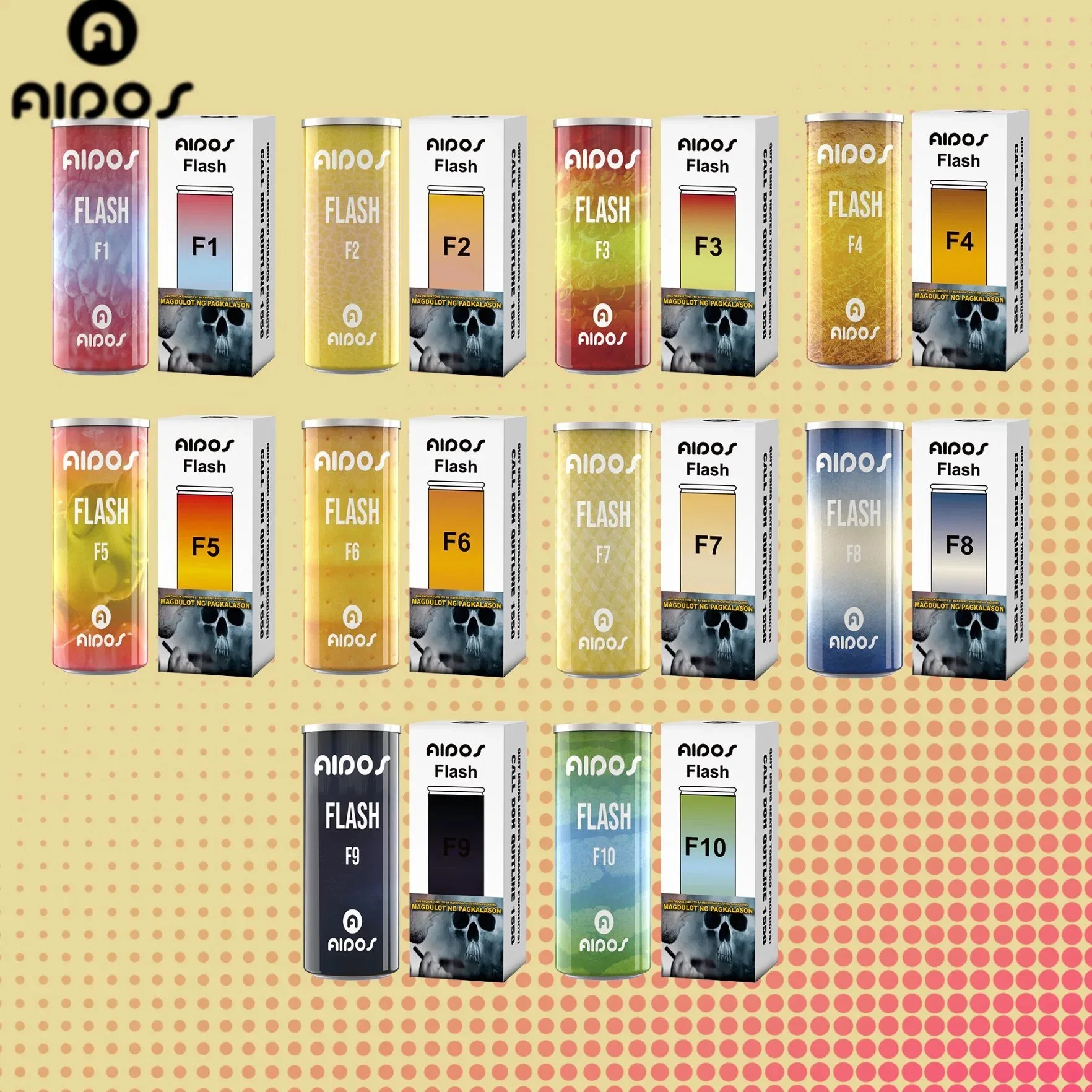 Wholesale/Supplier Disposable/Chargeable Vape Pen Aidos Flash Vape Pen High PRO Max Joact 500 Puff E Cigarette