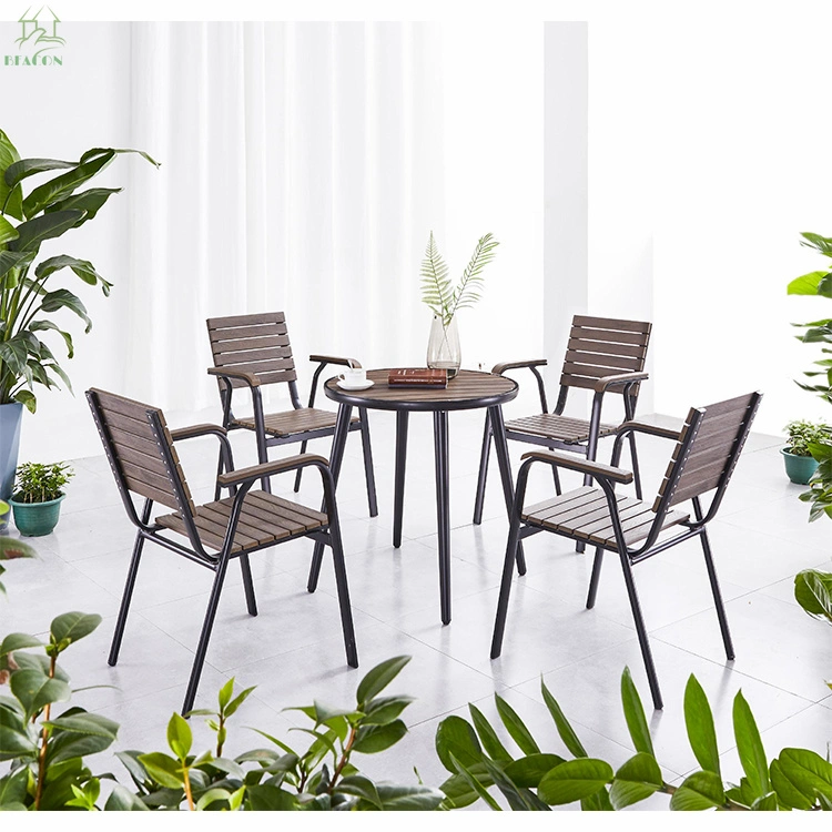 Morden Patio Garden Furniture Wooden Table and Chair Used Teak Wood Dining Set Outdoor Furniture