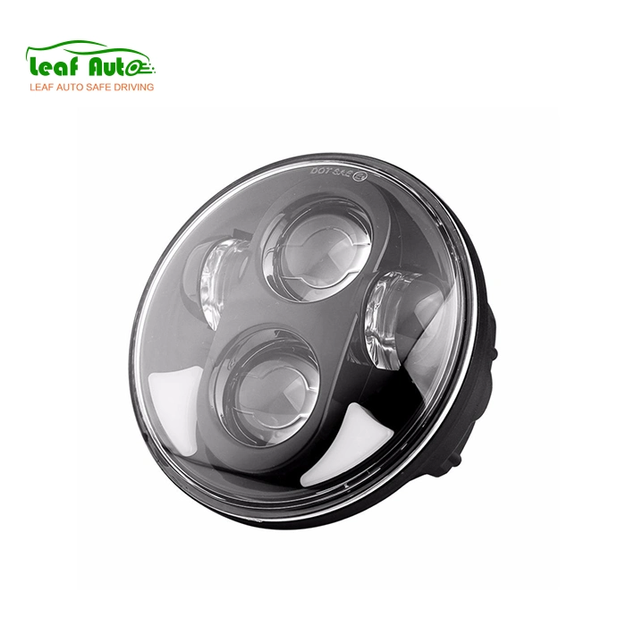 Blanc Projecteur LED DRL Élevée Faible phare pour le glide faible Rider moto Harley 5,75 pouces Projecteur LED lumière moto