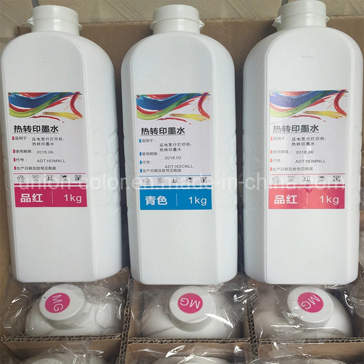 Unión Color Marca agua teñido tinta papel ropa tejido Impresión de la tinta de la tinta de la tinta de la pigmentación de la tinta para la impresora de la sublimación hecha En China