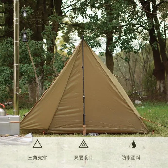 Ultra-Lightweight Two-Person Portable tenda a malha de dossel à prova de vento e chuva tenda de sobrevivência