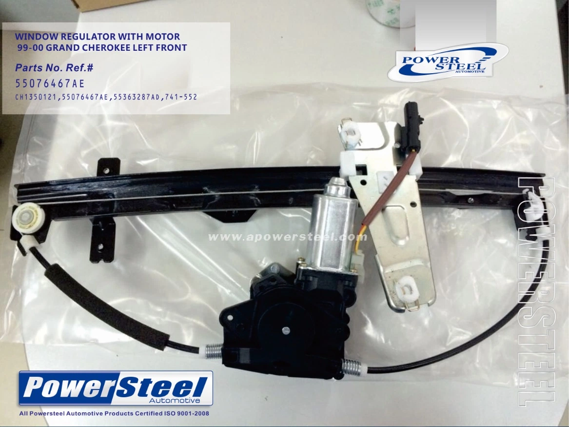 CH1350121; 125-1950L; 55076467ae; 55363287ad Powersteel; Window Regulator & Motor Assembly