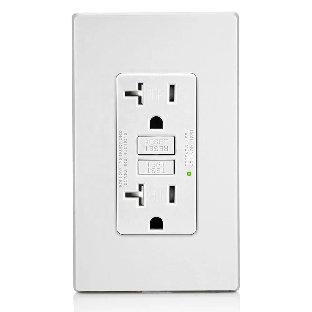 Power Protected Double Duplex Wall Sockets and Switches Outlet